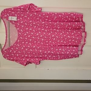 Lands End Shirt Pink Shirt